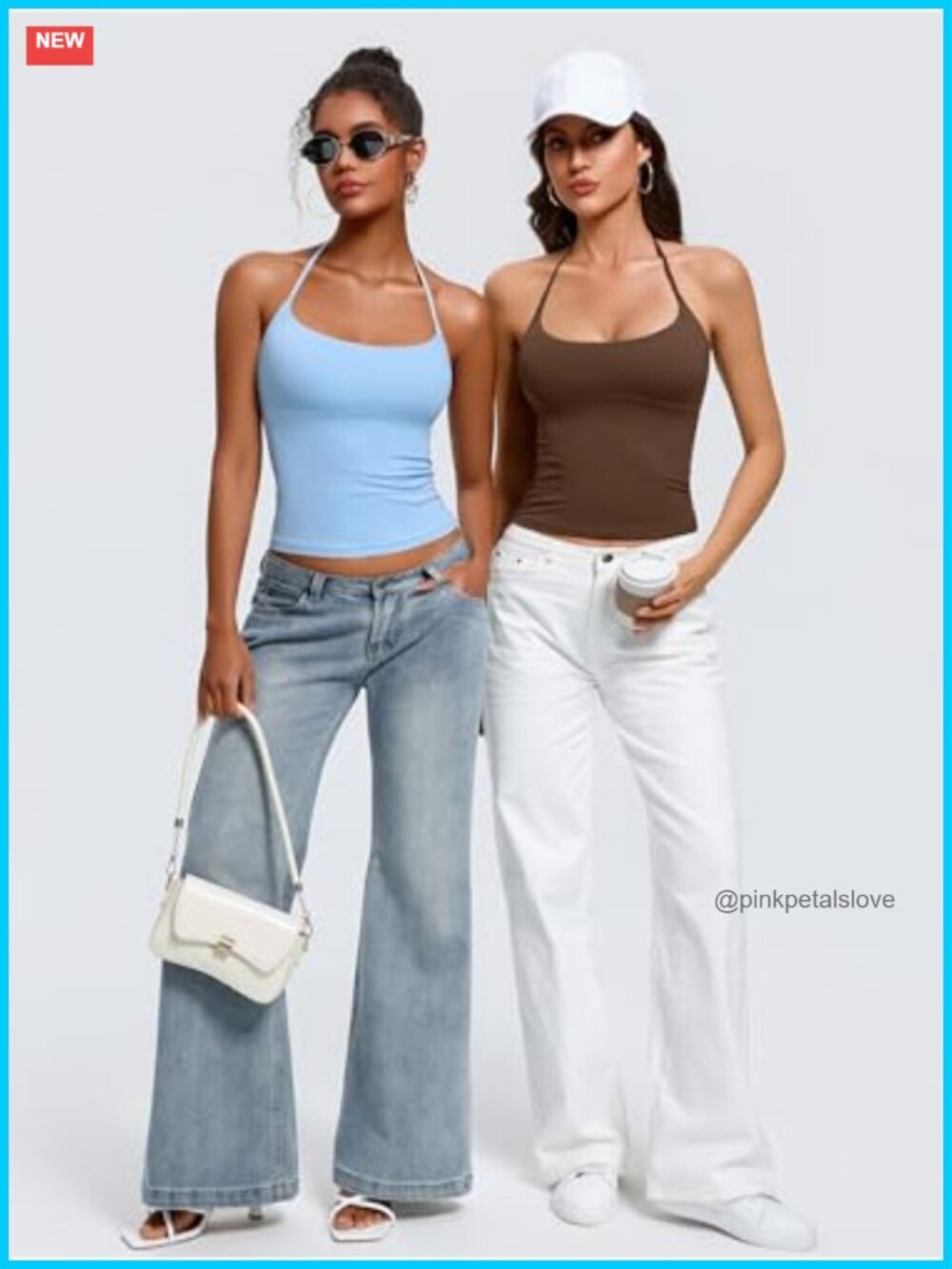 Backless Double Lined Halter Crop Top Y2K Trendy Sleeveless Tank - Picture 6 of 7